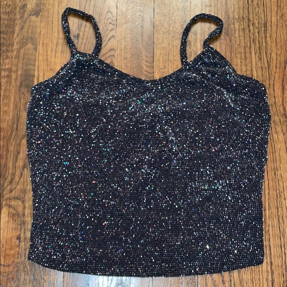 UO ‘90s Sparkly Scoop Neck Cami - Picture 3 of 3